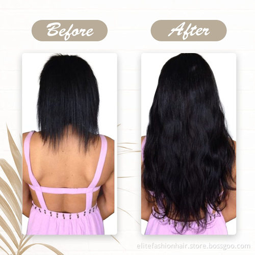 High quality Healthy bouncy texture sillky Sew in Hair Extension Human Hair Weft Extensions Hand Tied Human Hair Weft Extensions